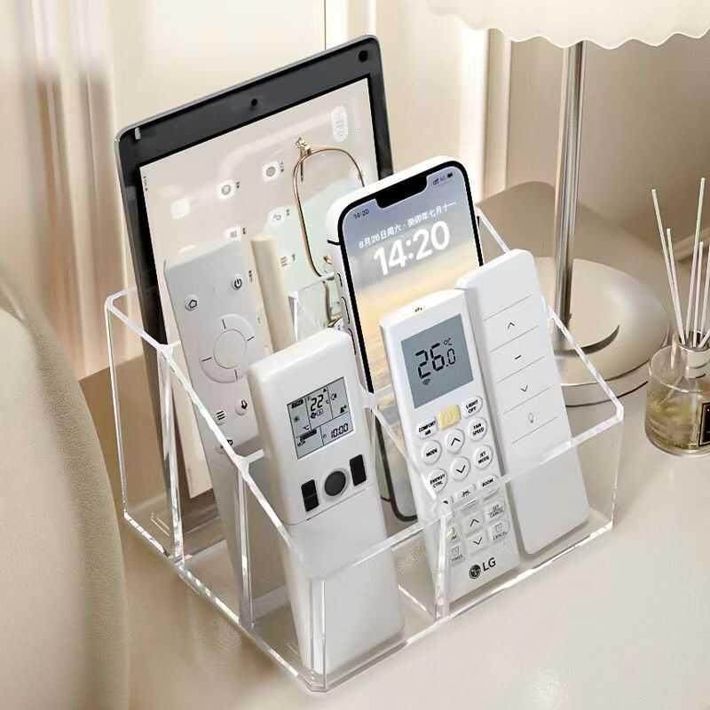 遥控器收纳盒客厅空调电视多功能手机置物架家用茶几桌面多格整理,收纳整理,桌面收纳盒,淘宝优惠券,粉丝福利购,淘宝优惠卷