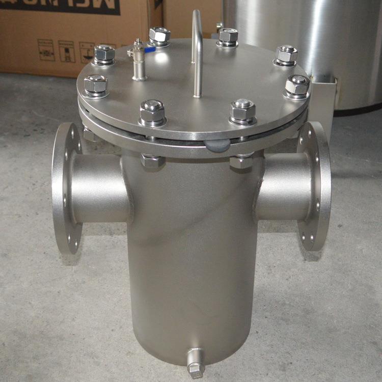 篮式过滤器反冲洗立式卧式除污器天然气管道滤污器蓝式水排污器