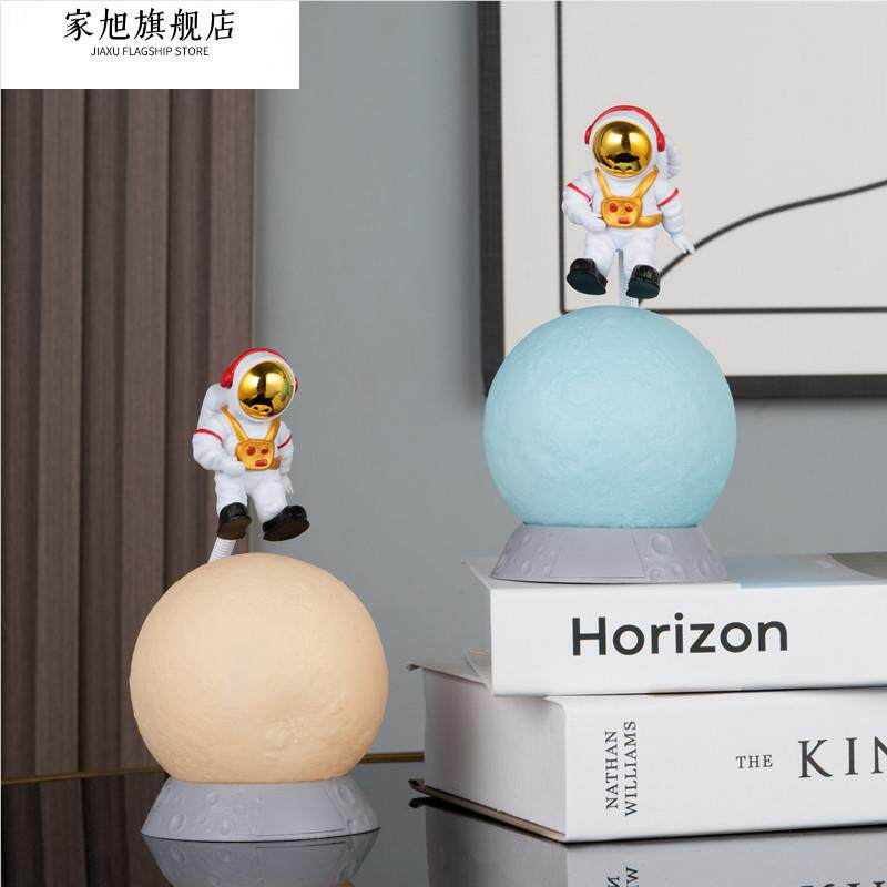 2024 새로운 일시 중단 된 우주 비행사 장식 달 문 램프 어린이 밤 빛 설날 소녀의 생일 선물