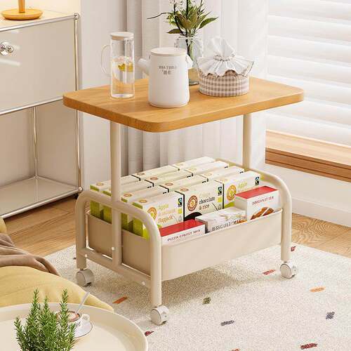 Multi-level vintage snack cart and storage rack, retro style