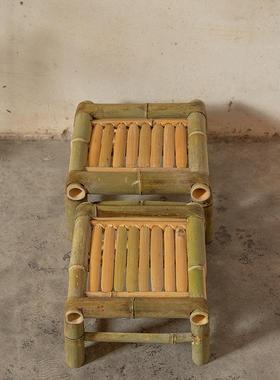 竹椅子复古椅竹凳子竹椅休竹椅LLV老式竹椅闲舞小蹈竹凳子