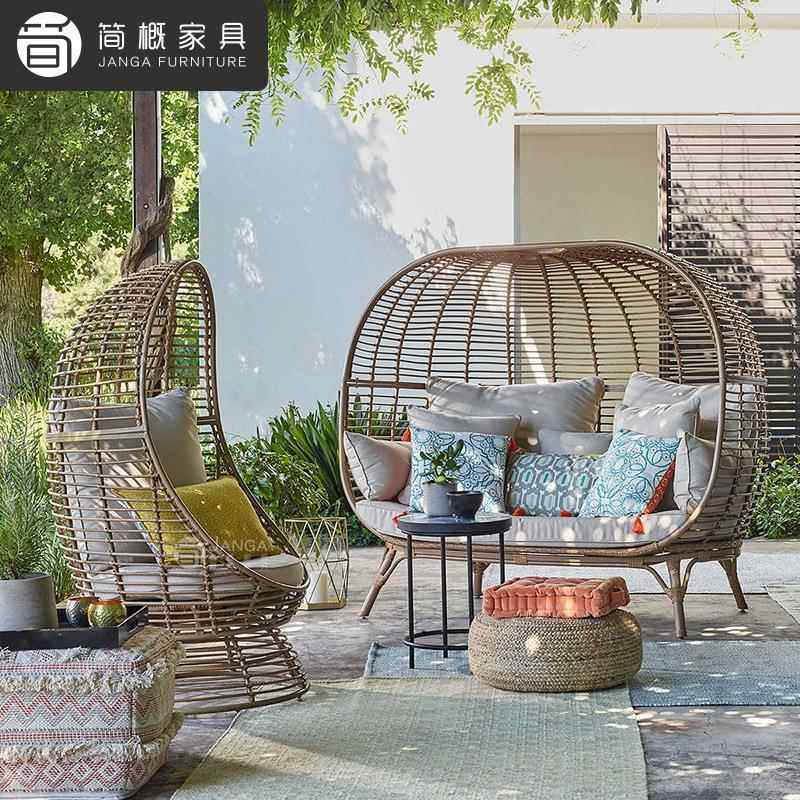 编户沙外别墅庭院藤发露天防水防鸟巢晒懒511人藤椅室外花园阳台,住宅家具,户外沙发,淘宝优惠券,粉丝福利购,淘宝优惠卷
