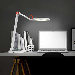 德尔尚国A级LED护眼学习台灯卧室儿童书桌阅读充电台灯智能感光灯