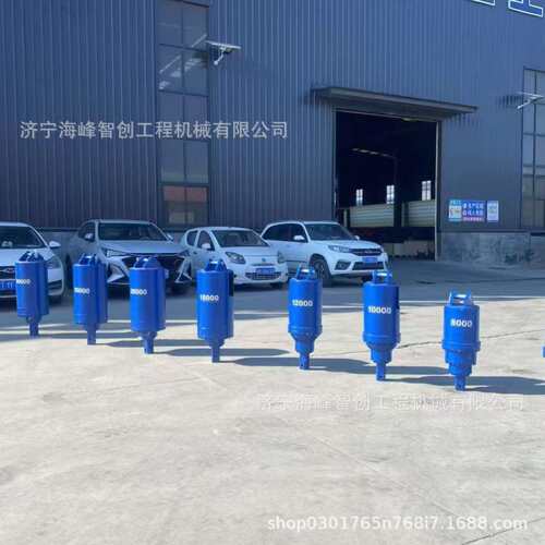 直发挖机改装螺光伏打孔打旋地基桩打树坑地机基电钻SYY线杆