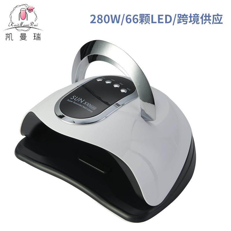 智能美甲灯速干甲胶油美甲机光疗灯280W大功率指甲烤灯光疗机跨境