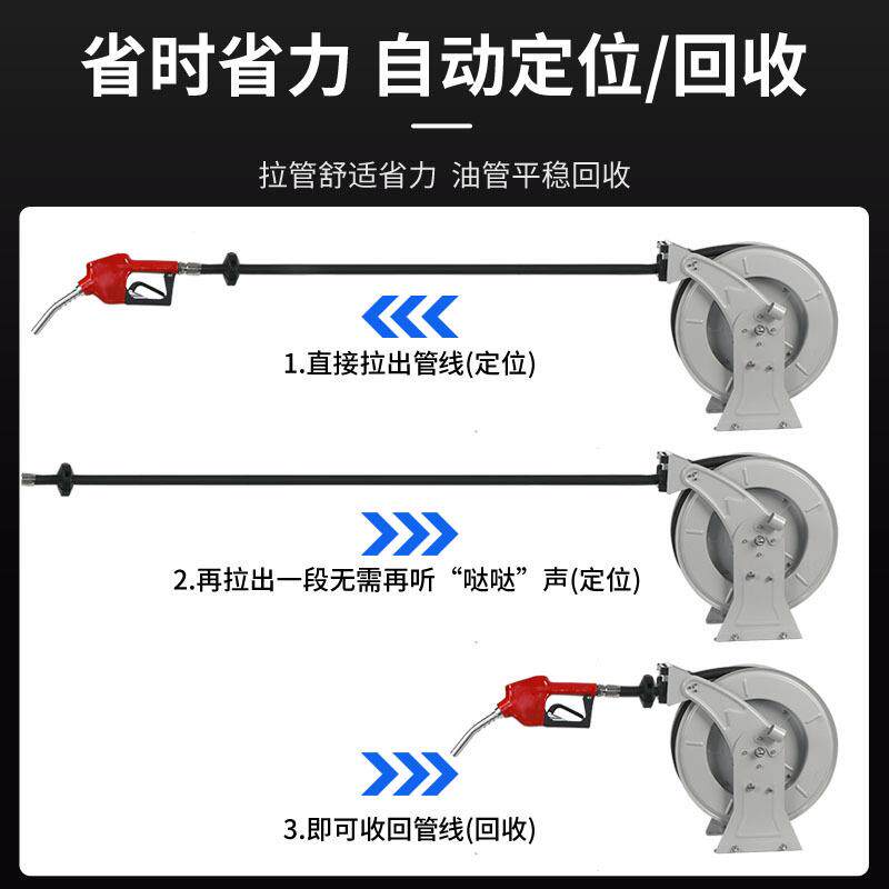 车载油管卷盘运油罐槽车配件自动回转加油机卷盘