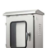 304不锈钢仪表不沾水配电箱 户外不锈钢配电箱 定制双层门配电箱