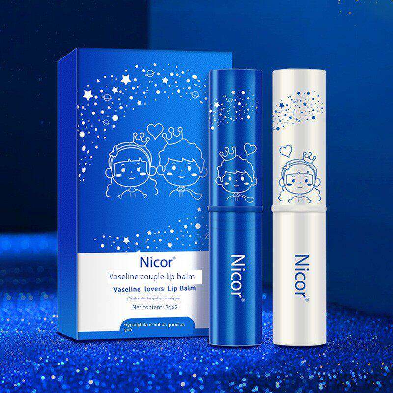 Nicor抖音快手爆款情侣唇膏凡土林润唇膏温感变色口红打底