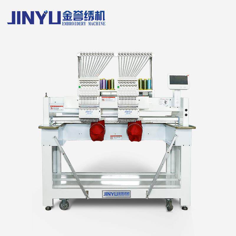 商用电脑帽绣机双成衣绣花机缝纫绣花机平绣机