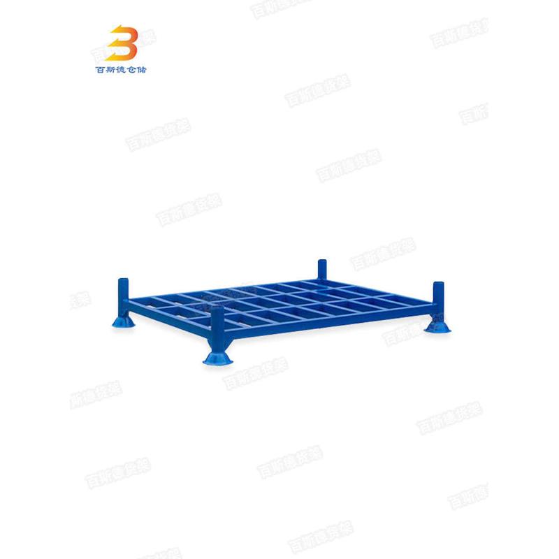 冷库架家具堆垛厂家轧钢现货圆管堆垛冷仓储堆高插入式架货架塑料