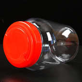 宝升食品厂泡菜罐pet塑料瓶密封保鲜酱菜瓶0.5L 1L手提大口储物罐