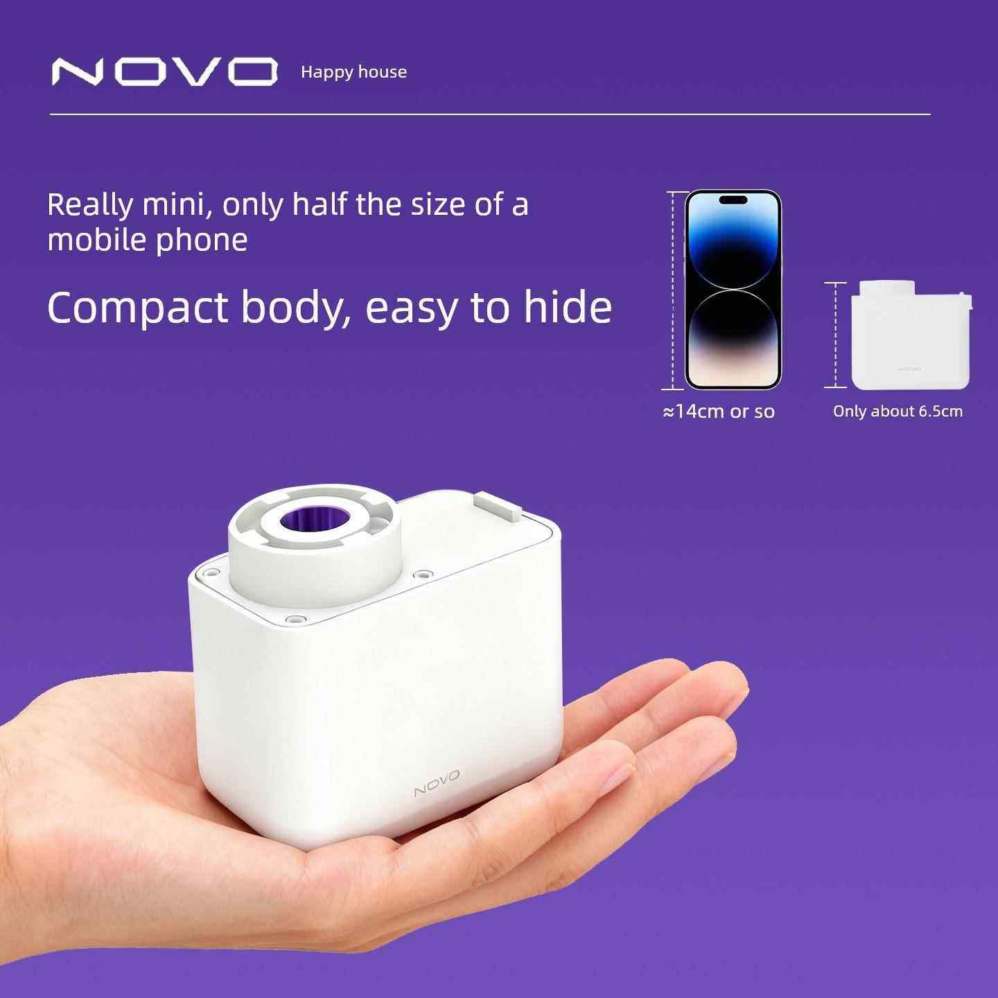 乐屋mini锂电池款免布线隐藏式电动窗帘轨道智能全自动充电免插电