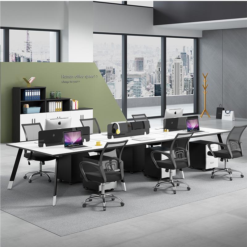 办桌椅组公合2/办4工/6人位简约现代公室家具职员桌子员位电脑桌