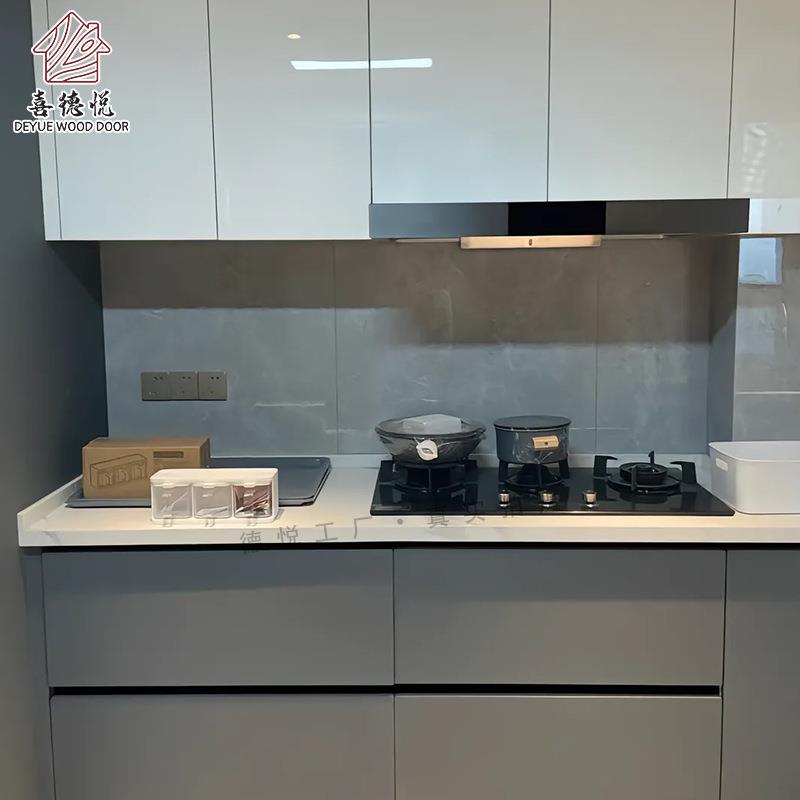 南京实木厨房橱柜灶台柜生产厂家石英石台面全屋设计一体