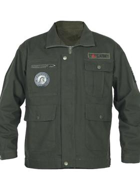 正品棉价工作服套装男女加厚修结实耐磨劳保服军绿多口袋特纯电焊