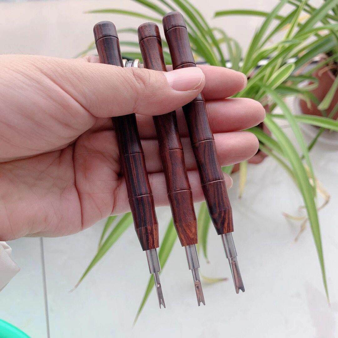 修表工具木柄拆生耳批更换表带连接轴表链拆卸调节一套三支