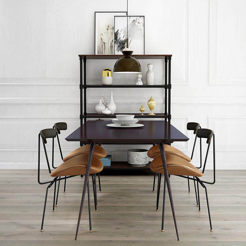 北欧美式铁艺椅子创意复古工业风LOFT咖啡厅家用餐椅酒吧吧台椅