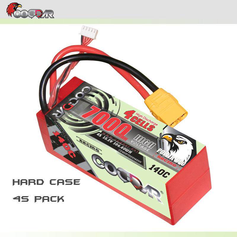 鹰氪CODDAR 7000MAH 4S 15.2V 140C HV 1/8越野RC遥控车模锂电池