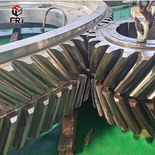 洛阳厂家数控龙门铣四轴联动加工42crmo矿山设备大型人字齿轮齿圈