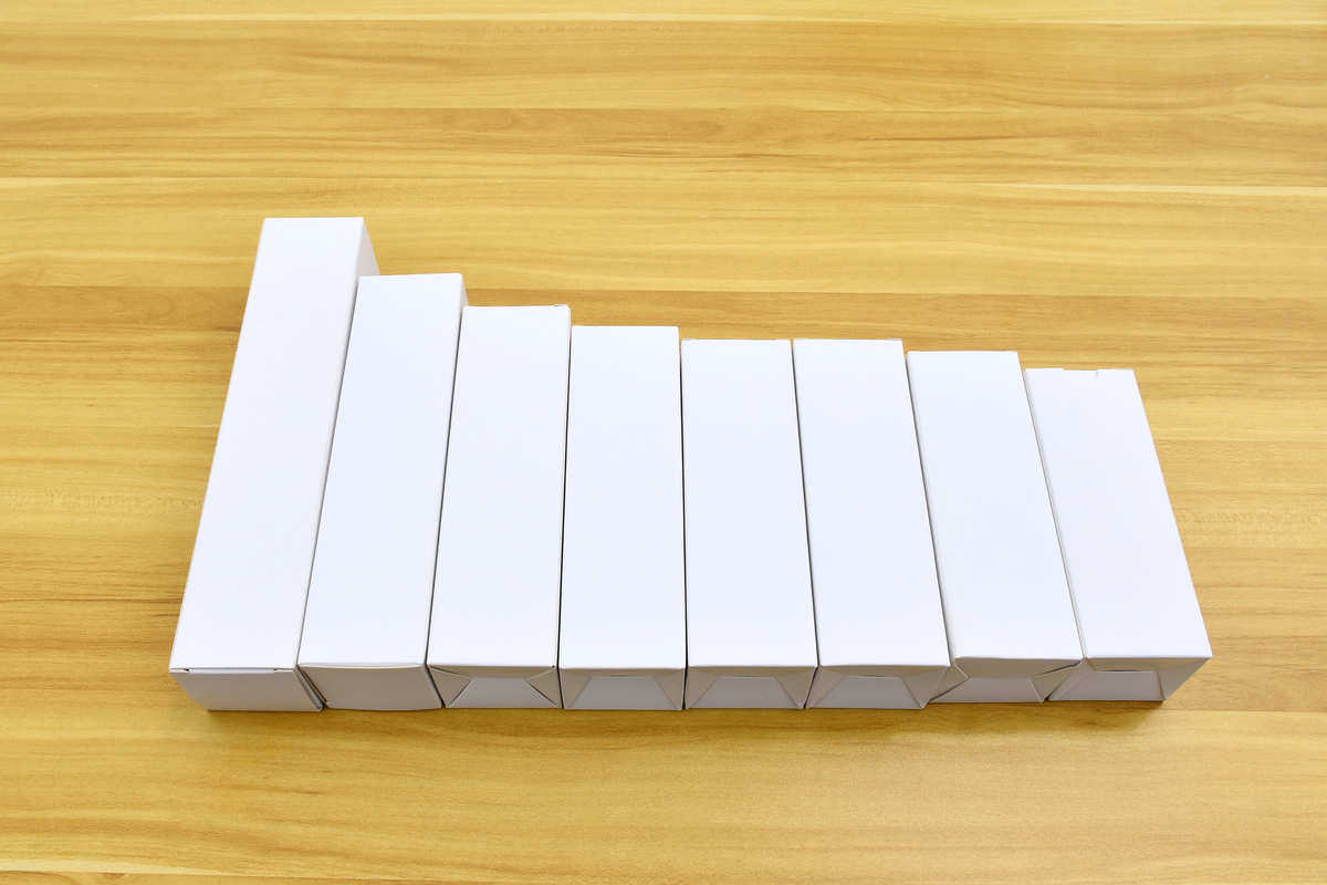 картон 小尺寸现货白卡纸盒21x21x121mm通用现货白卡盒包装盒空白纸盒
