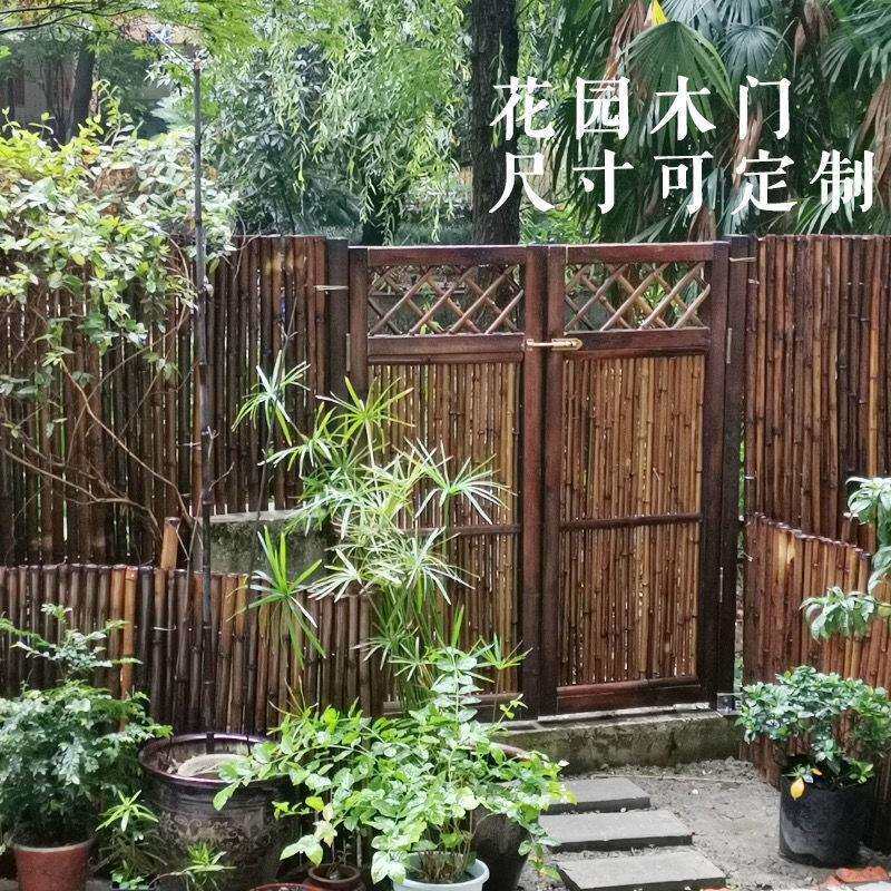 花园目隐遮挡门竹门庭院围栏日式竹门外竹门户机器设备防腐木中等