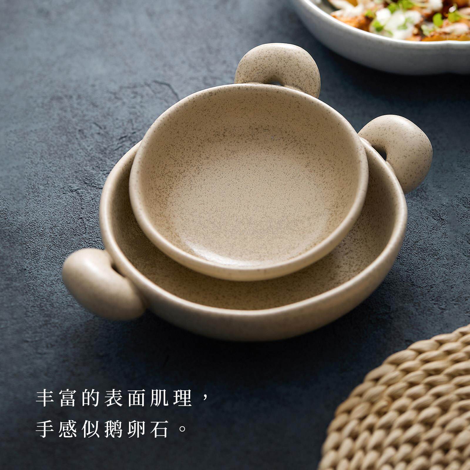 昔原禅意双耳碗碗高级饭面碗沙DED-S拉碗一感人食餐具个专人用碗