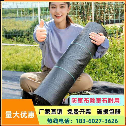 农用防草布除草布果园果树切片保湿耐用园艺抗老化遮盖草地布地丁