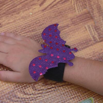 Halloween bracelet Clap circle Pumpkin bat wrist decoration