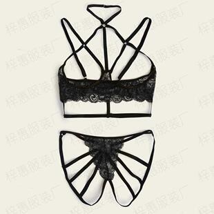 Porn Underwear Sexy Temptation Thong Woman Bra Lingerie Open