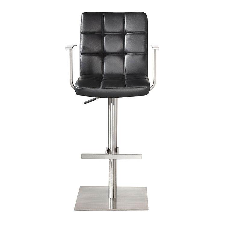 时尚简约拉丝不锈钢酒吧椅休闲椅高脚椅KTV升降吧台椅