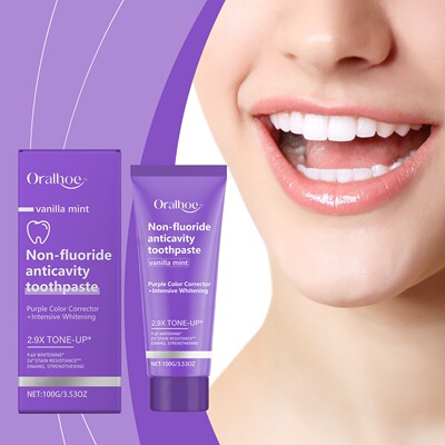 ORALHOE Purple Shiny Toothpaste - Gentle Oral Cleansing and
