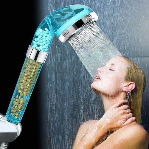 Shower showerhead hand held pressurized shower head wash