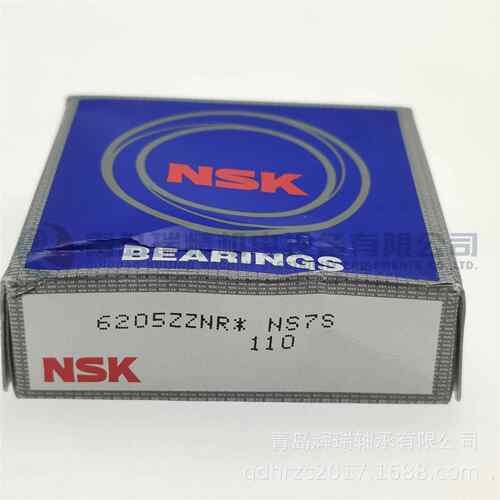 N-S-K 深沟球轴承 6205ZZNR = 6205-2ZNR 6205N 外圈带止动槽卡簧