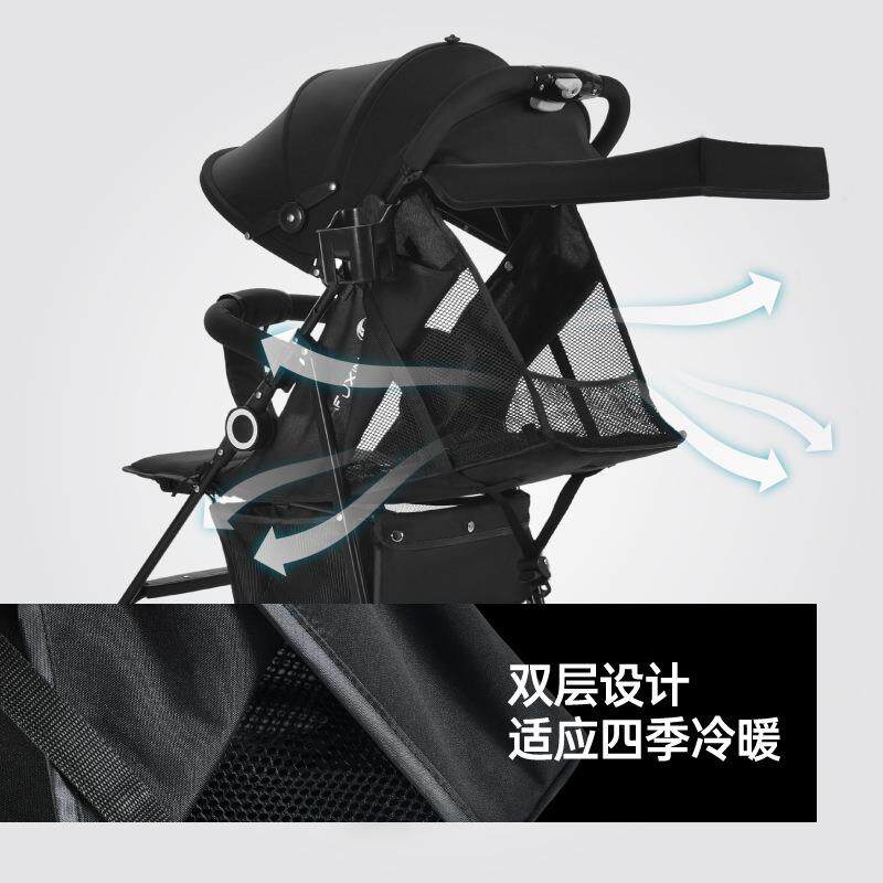 双向婴儿推车可坐可躺宝宝超轻便可折叠遛娃神器换向新生便携