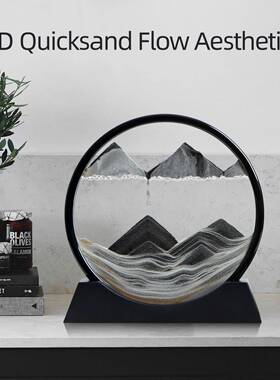 摆件画流沙画摆件解压沙漏柜电视柜办公桌面装饰品送艺术创意礼物