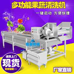 厂家新款鸡枞菌清洗机 大型青头菌洗菜机 商用奶浆菌气泡清洗设备