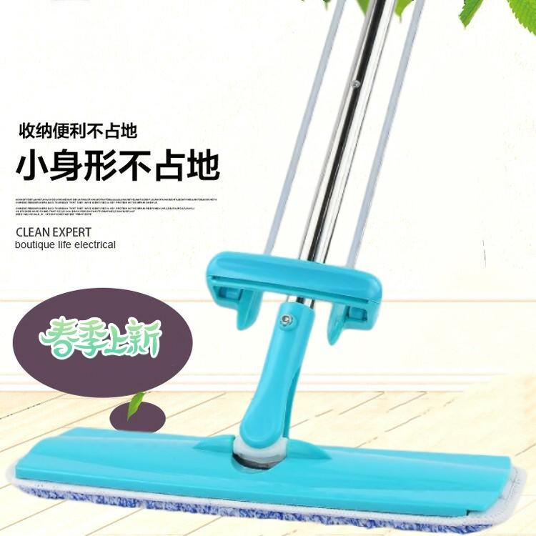 干湿两用网红新款不锈钢瓷砖多功能平拖懒人一拖净吸水免手洗拖把
