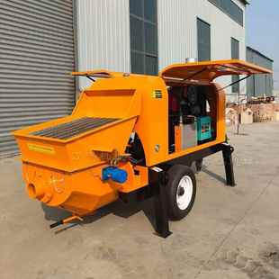 源头工骨厂柴油动力大颗粒型混YUN凝土浇筑砂浆混泵大料小凝土输
