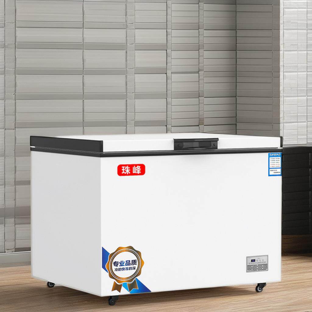498两用卧式家用冷柜冷冻大冰柜商用大容量小冷冻柜一级能效