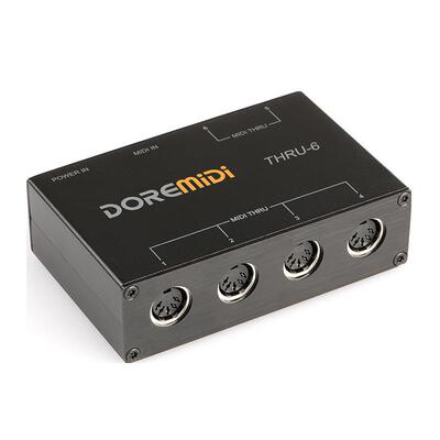 DOREMiDi 华示MIDI THRU-6 Box MIDI 分流盒子 1路输入6路输出