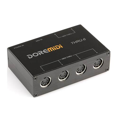DOREMiDi 华示MIDI THRU-6 Box MIDI 分流盒子 1路输入6路输出