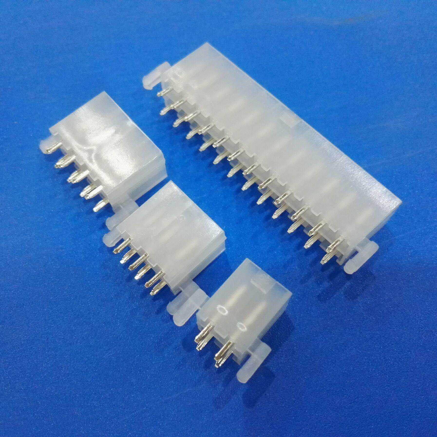 MX5557-2*2ATX4.2带定位柱8P直针5566空心针5559连接器