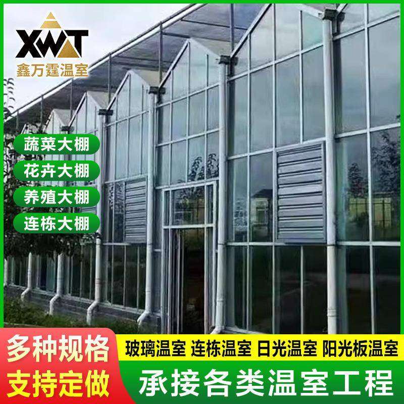 玻璃温室大棚膜暖棚厂家承接阳光房种植花卉连体连栋工程