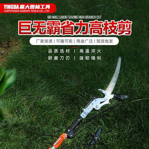 赢大省力高枝剪高空锯修枝剪铝合金伸缩杆摘果剪园林工具高枝锯
