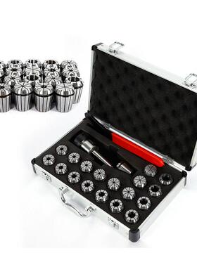 ER32弹簧夹头套装19Pcs 雕刻机铣床用弹性筒夹19支装跨境电商