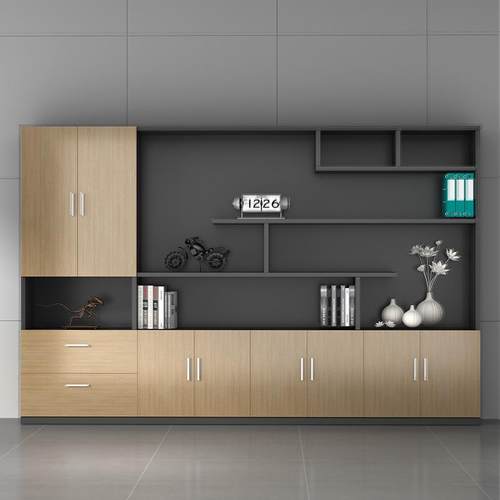 【厂家销】板现代简约办公室景柜老板直总监用书YC200521架经理式