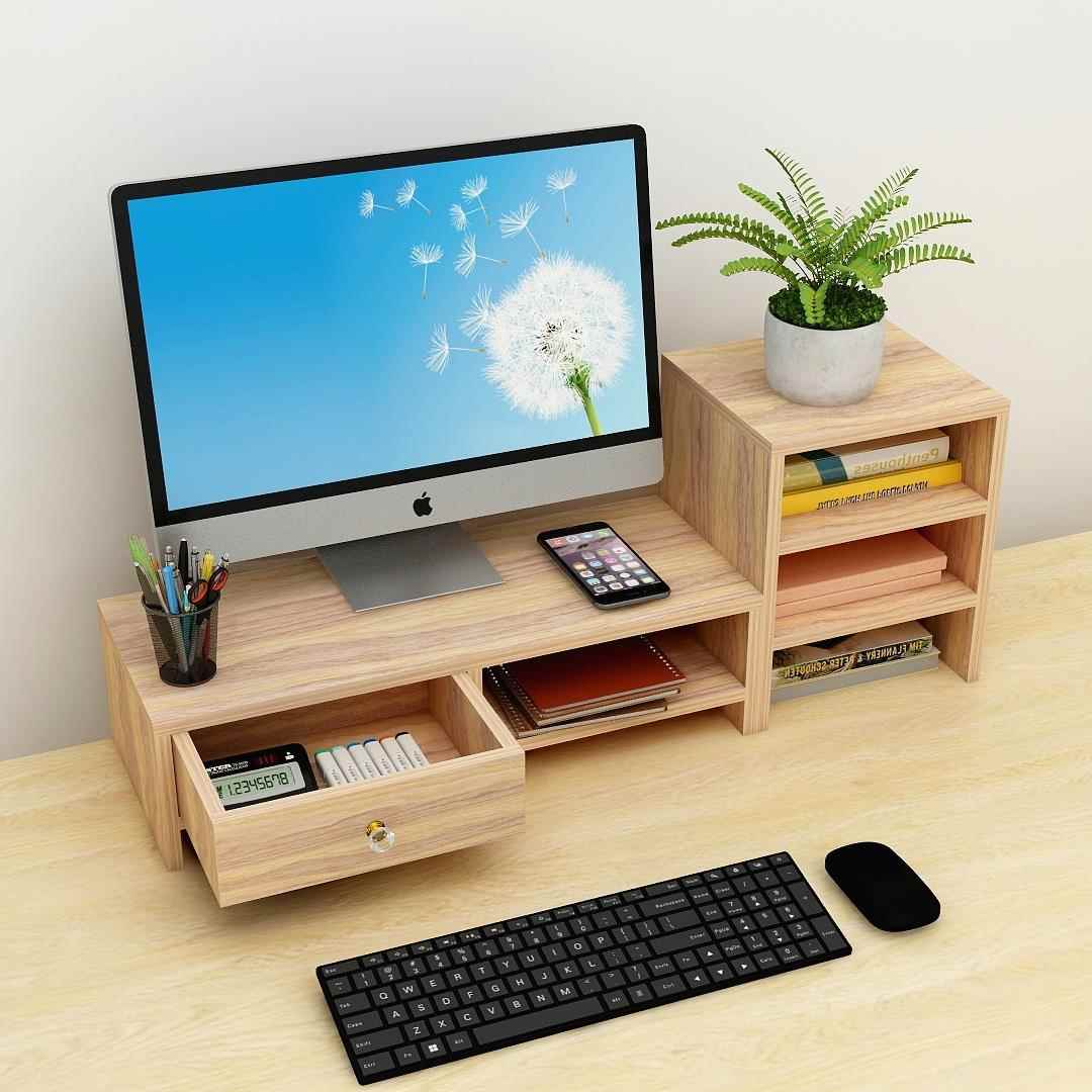 正品显器屏增加高架子垫高底座台式电脑护颈抬高示支架桌面收置物