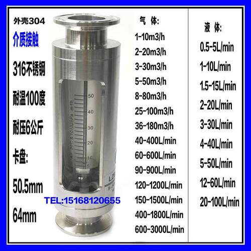不锈钢流量计LZB-WS-20K LZB-WS-25K 玻璃转子流量计 浮子流量计
