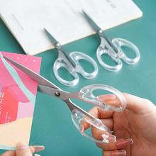 Ins-style transparent handle small scissors for home and dai