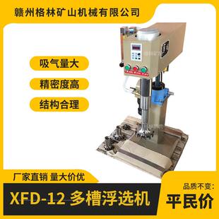 实验室小型选矿试验型多槽浮选机XFD-12多槽浮选机煤泥矿料金属
